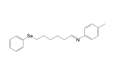 N-(5-Benzeneselenylhex-1-ylidene)-4-methylaniline