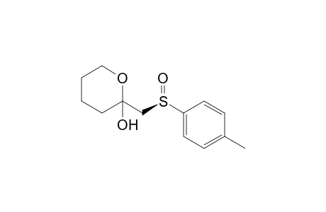 2-[(R)-(p-Tolylsulfinyl)methyl]tetrahydro-2H-pyran-2-ol
