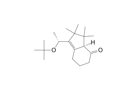 4H-Inden-4-one, 1-[1-(1,1-dimethylethoxy)ethyl]-2,3,3a,5,6,7-hexahydro-2,2,3,3-tetramethyl-, (R*,R*)-