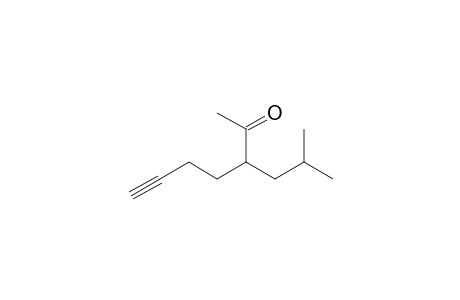 3-(2-Methylpropyl)-6-heptyn-2-one