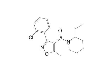 1-([3-(2-Chlorophenyl)-5-methyl-4-isoxazolyl]carbonyl)-2-ethylpiperidine
