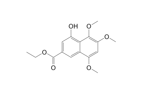 4-Hydroxy-5,6,8-trimethoxy-2-naphthalenecarboxylic acid ethyl ester