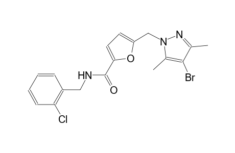 5-[(4-bromo-3,5-dimethyl-1H-pyrazol-1-yl)methyl]-N-(2-chlorobenzyl)-2-furamide