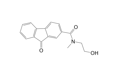 9H-Fluorene-2-carboxylic acid, 9-oxo-, (2-hydroxyethyl)(methyl)amide