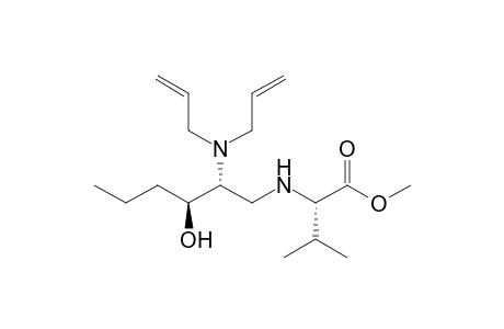 (2S)-2-[[(2R,3S)-2-(diallylamino)-3-hydroxy-hexyl]amino]-3-methyl-butyric acid methyl ester