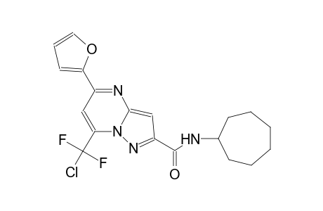 7-[chloranyl-bis(fluoranyl)methyl]-N-cycloheptyl-5-(furan-2-yl)pyrazolo[1,5-a]pyrimidine-2-carboxamide