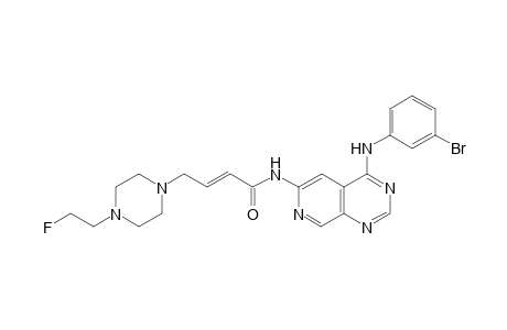 (E)-N-[4-(3-bromoanilino)pyrido[3,4-d]pyrimidin-6-yl]-4-[4-(2-fluoroethyl)piperazin-1-yl]but-2-enamide
