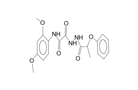 N-(2,4-dimethoxyphenyl)-N-(2-phenoxypropanoyl)oxalic acid amide hydrazide
