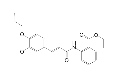 benzoic acid, 2-[[(2E)-3-(3-methoxy-4-propoxyphenyl)-1-oxo-2-propenyl]amino]-, ethyl ester