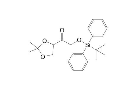 1-O-(t-Butyldiphenylsilyl)-1,3,4-trihydroxy-3,4-O-isopropylidenebutan-2-one