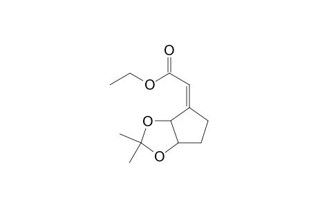 Ethyl Z-(1'RS,5'RS)-(3',3'-dimethyl-2',4'-dioxabicyclo[3.3.0]oct-6'-ylidene)acetate