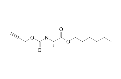 L-Alanine, N-propargyloxycarbonyl-, hexyl ester