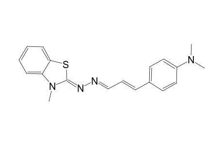 (1E,2E)-3-[4-(Dimethylamino)phenyl]-2-propenal ((2Z)-3-methyl-1,3-benzothiazol-2(3H)-ylidene)hydrazone
