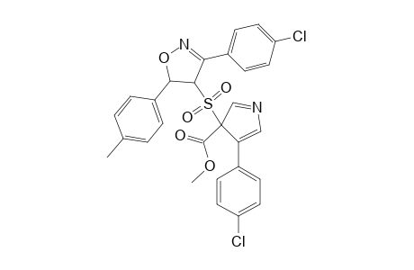 METHYL-3-(4',5'-DIHYDRO-3'-(PARA-CHLOROPHENYL)-5'-(PARA-METHYLPHENYL)-ISOXAZOL-4'-YLSULFONYL)-4-(PARA-CHLOROPHENYL)-3H-PYRROLE-3-CARBOXYLATE