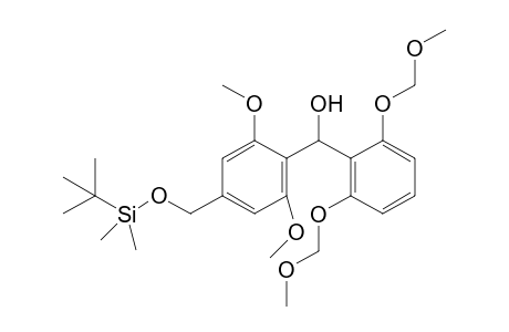 (2,6-bis(methoxymethoxy)phenyl)(4-(((tertbutyldimethylsilyl)oxy)methyl)-2,6-dimethoxyphenyl)methanol