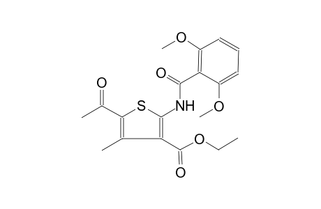 3-thiophenecarboxylic acid, 5-acetyl-2-[(2,6-dimethoxybenzoyl)amino]-4-methyl-, ethyl ester