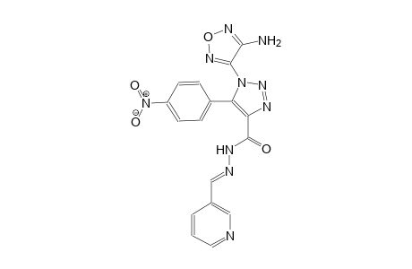 1-(4-amino-1,2,5-oxadiazol-3-yl)-5-(4-nitrophenyl)-N'-[(E)-3-pyridinylmethylidene]-1H-1,2,3-triazole-4-carbohydrazide