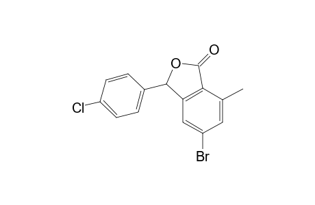 5-bromo-3-(4-chlorophenyl)-7-methylisobenzofuran-1(3H)-one