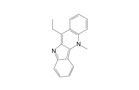 11-ETHYL-5-N-METHYL-INDOLO-[3,2-B]-QUINOLINE;11-ETHYL-CRYPTOLEPINE