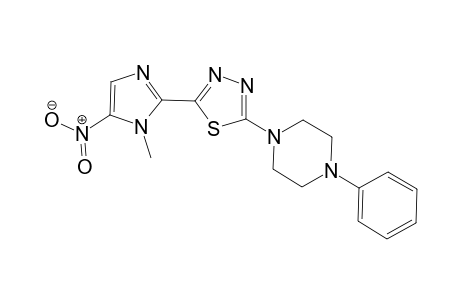 5-(1-Methyl-5-nitro-1H-imidazol-2-yl)-2-(4-phenylpiperazin-1-yl)-1,3,4-thiadiazole