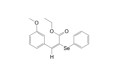 (E)-ETHYL-2-(PHENYLSELENO)-3-(3-METHOXYPHENYL)-2-PROPENOATE