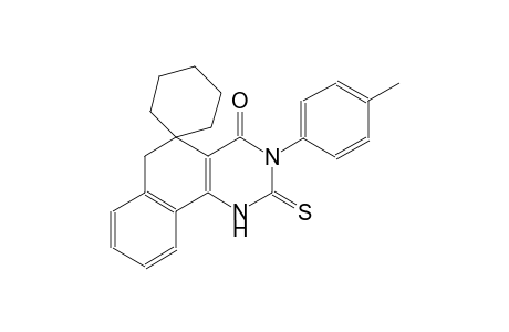 3-(4-methylphenyl)-2-sulfanylidene-2,3,4,6-tetrahydro-1H-spiro[benzo[f]isoquinoline-5,1'-cyclohexan]-4-one