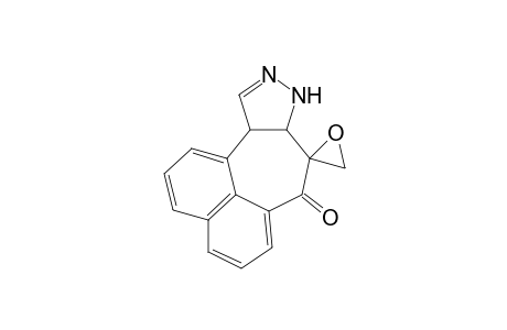 Spiro[7H-naphtho[1',8':3,4,5]cyclohepta[1,2-c]pyrazole-8(8aH),2'-oxiran]-7-one, 11,11a-dihydro-, (8.alpha.,8a.beta.,11a.beta.)-
