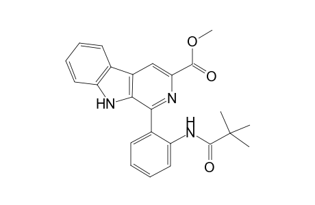 1-[2-(pivaloylamino)phenyl]-9H-$b-carboline-3-carboxylic acid methyl ester