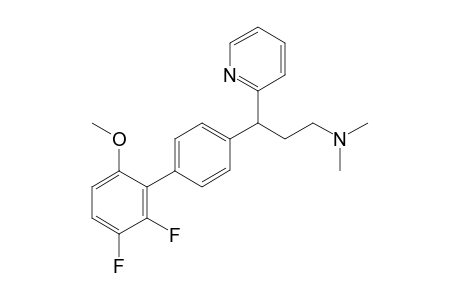 3-(2',3'-difluoro-6'-methoxy-[1,1'-biphenyl]-4-yl)-N,N-dimethyl-3-(pyridin-2-yl)propan-1-amine