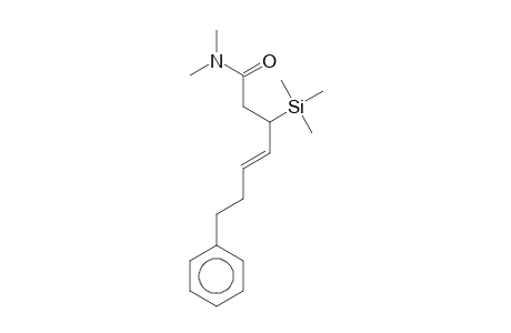 (4E)-N,N-Dimethyl-7-phenyl-3-(trimethylsilyl)-4-heptenamide