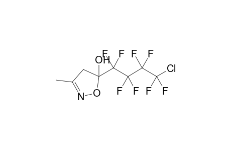 5-(4-Chloro-1,1,2,2,3,3,4,4-octafluoro-butyl)-3-methyl-2-isoxazolin-5-ol