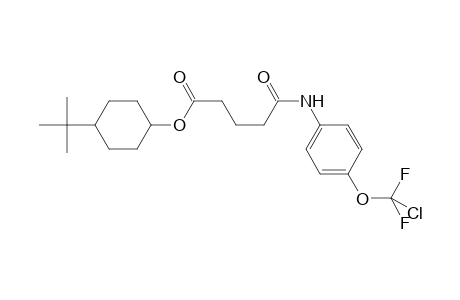 Pentanoic acid, 5-[[4-(chlorodifluoromethoxy)phenyl]amino]-5-oxo-, 4-(1,1-dimethylethyl)cyclohexyl ester
