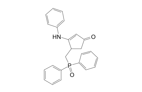 3-Anilino-4-(diphenylphosphorylmethyl)-1-cyclopent-2-enone