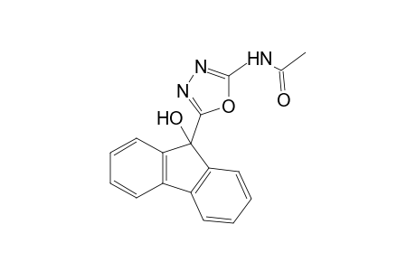 N-[5-(9-hydroxyfluoren-9-yl)-1,3,4-oxadiazol-2-yl]acetamide