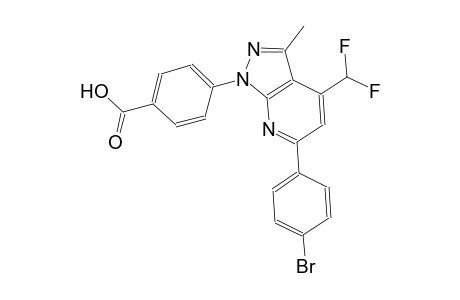 benzoic acid, 4-[6-(4-bromophenyl)-4-(difluoromethyl)-3-methyl-1H-pyrazolo[3,4-b]pyridin-1-yl]-