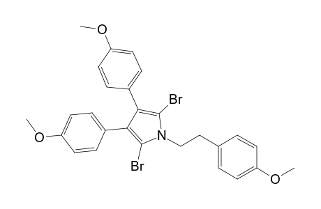 2,5-Dibromo-3,4-bis(4-methoxyphenyl)-1-[2-(4-methoxyphenyl)ethyl]pyrrole