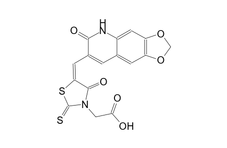 3-thiazolidineacetic acid, 5-[(5,6-dihydro-6-oxo[1,3]dioxolo[4,5-g]quinolin-7-yl)methylene]-4-oxo-2-thioxo-, (5E)-
