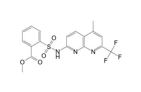 Benzoic acid, 2-[[[5-methyl-7-(trifluoromethyl)-1,8-naphthyridin-2-yl]amino]sulfonyl]-, methyl ester