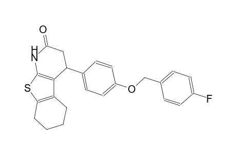 benzo[4,5]thieno[2,3-b]pyridin-2(1H)-one, 4-[4-[(4-fluorophenyl)methoxy]phenyl]-3,4,5,6,7,8-hexahydro-