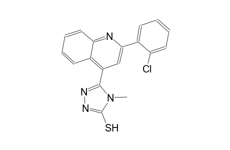 5-[2-(2-chlorophenyl)-4-quinolinyl]-4-methyl-4H-1,2,4-triazole-3-thiol