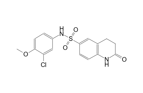 N-(3-chloro-4-methoxyphenyl)-2-oxo-1,2,3,4-tetrahydro-6-quinolinesulfonamide