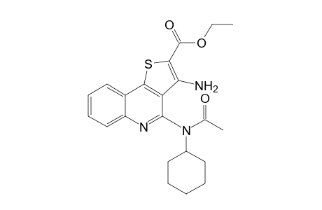 4-[acetyl(cyclohexyl)amino]-3-amino-2-thieno[3,2-c]quinolinecarboxylic acid ethyl ester