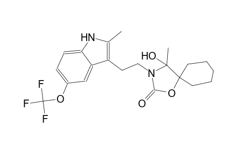 1-oxa-3-azaspiro[4.5]decan-2-one, 4-hydroxy-4-methyl-3-[2-[2-methyl-5-(trifluoromethoxy)-1H-indol-3-yl]ethyl]-