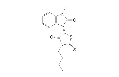 (3Z)-3-(3-butyl-4-oxo-2-thioxo-1,3-thiazolidin-5-ylidene)-1-methyl-1,3-dihydro-2H-indol-2-one