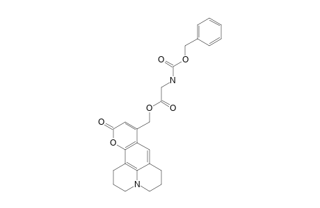 N-(BENZYLOXYCARBONYL)-GLYCINE-[11-OXO-2,3,5,6,7,11-HEXAHYDRO-1H-PYRANO-[2,3-F]-PYRIDO-[3,2,1-IJ]-QUINOLIN-9-YL]-METHYLESTER