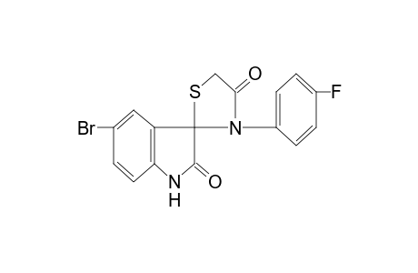 5-bromo-3'-(p-fluorophenyl)spiro[indoline-3,2'-thiazolidine]-2,4'-dione