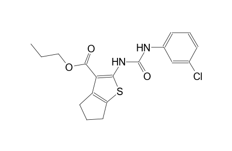 propyl 2-{[(3-chloroanilino)carbonyl]amino}-5,6-dihydro-4H-cyclopenta[b]thiophene-3-carboxylate