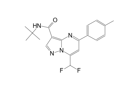 N-(tert-butyl)-7-(difluoromethyl)-5-(4-methylphenyl)pyrazolo[1,5-a]pyrimidine-3-carboxamide