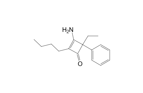 3-Amino-2-butyl-4-ethyl-4-phenyl-1-cyclobut-2-enone