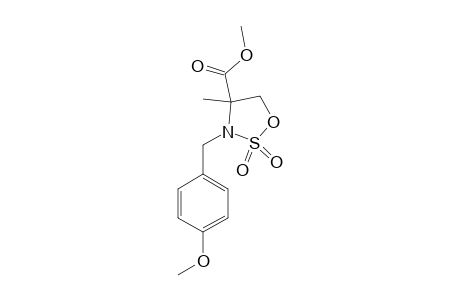 (+/-)-3-(4-METHOXYBENZYL)-4-METHYL-2,2-DIOXO-2-LAMBDA(6)-1,2,3-OXATHIAZOLIDINE-4-CARBOXYLIC-ACID-METHYLESTER